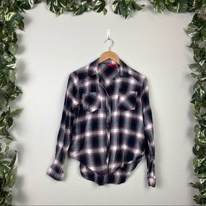 Daytrip Buckle Plaid Button Up Long Sleeve Shirt